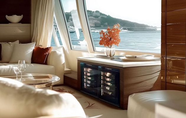 [ Wine trend ] Yachts and cruise ships: wine fridges on board to elevate wine at sea.