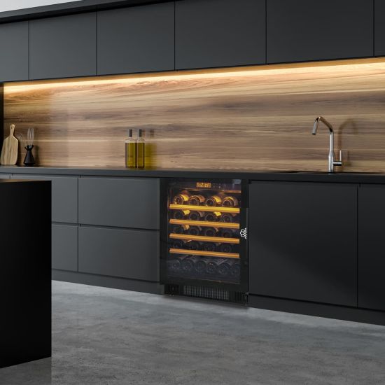 Small wine serving cabinet, multi-temperature, which can be built-in - Compact