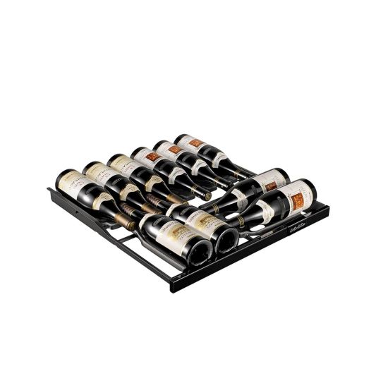 Revelation sliding shelf glossy black front - 12 bottles