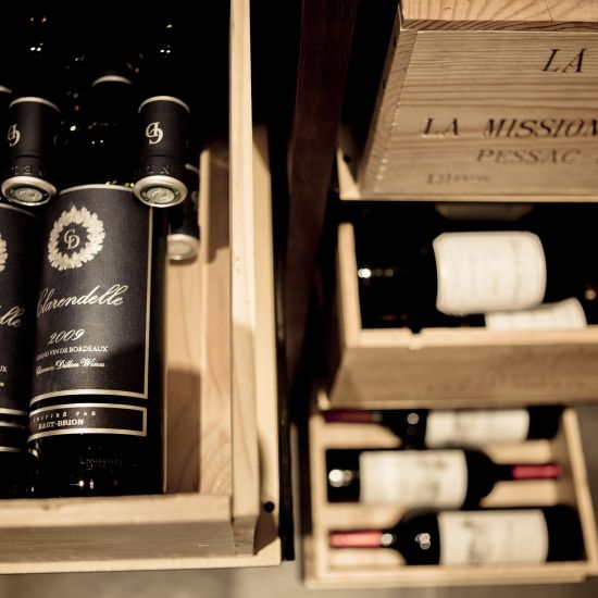 Storage system for 12-bottle wine cases