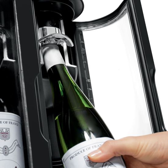 Wine bar for private individuals - brings wine to the correct serving temperature and displays open bottles - 2 bottles.