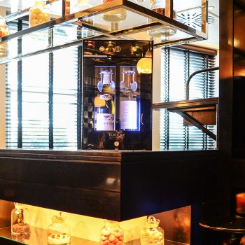 2-bottle wine bar - brings wine to the correct temperature and preserves open bottles