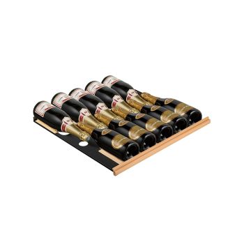 Sliding shelf with wooden front - 10 Champagne bottles