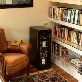 12-bottle wine bar - brings wine to the correct temperature and preserves open bottles