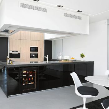 Small wine serving cabinet, multi-temperature, which can be built-in and fluh fitted - Inspiration