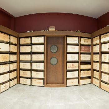 Storage system for 12-bottle wine cases