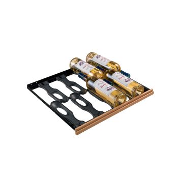Compact sliding shelf wooden front - 8 bottles