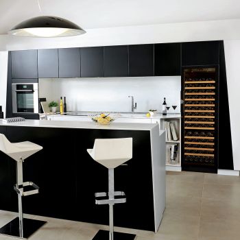 Large wine maturing cabinet, 1 temperature, which can be built-in - Compact