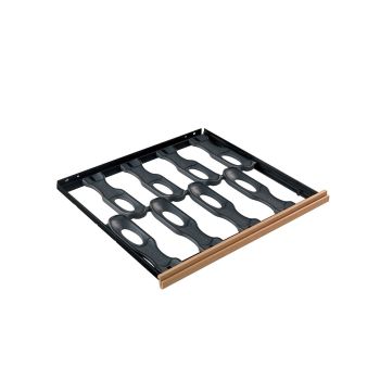 Compact sliding shelf wooden front - 8 bottles