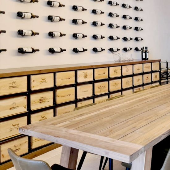 Storage system for 12-bottle wine cases