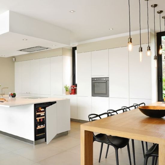 Small wine serving cabinet, multi-temperature, which can be built-in and fluh fitted - Inspiration