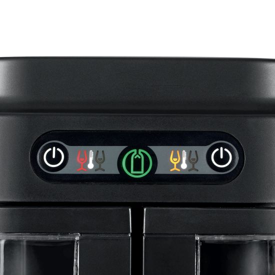 Wine bar for private individuals - brings wine to the correct serving temperature and displays open bottles - 2 bottles.