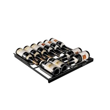 Revelation sliding shelf glossy black front - 12 bottles