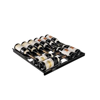 Revelation sliding shelf glossy black front - 12 bottles