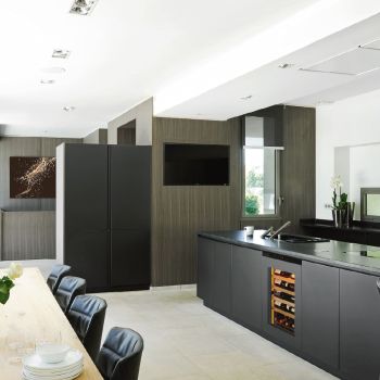 Small wine serving cabinet, multi-temperature, which can be built-in and fluh fitted - Inspiration