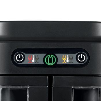 Wine bar for private individuals - brings wine to the correct serving temperature and displays open bottles - 2 bottles.