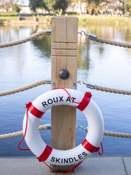 Michel Roux Sr, the famous starred Chef, renewed his trust in EuroCave - Photo: Roux at Skindles, a chic French inspired Brasserie