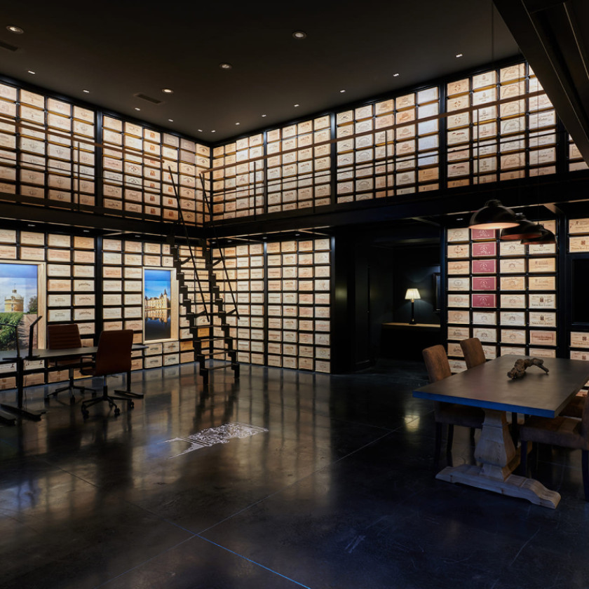 EuroCave Modulorack - Château Teyssier St Émilion - Photo Denis Lacharme - Design by Touton Architectes