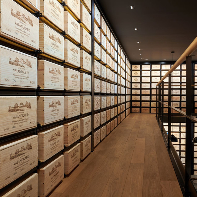 Dream wine cellars - Wine wall created with modular wine racks that can be assembled in endless combinations to design the perfect wine cellar.