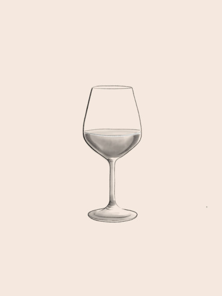 wine glass illustration