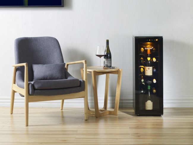 12 bottles wine bar in the livingroom