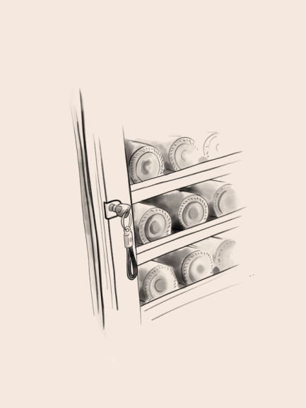 euro cave wine cooler drawing 