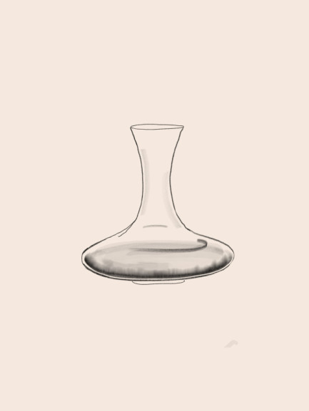 Illustration of a decanter