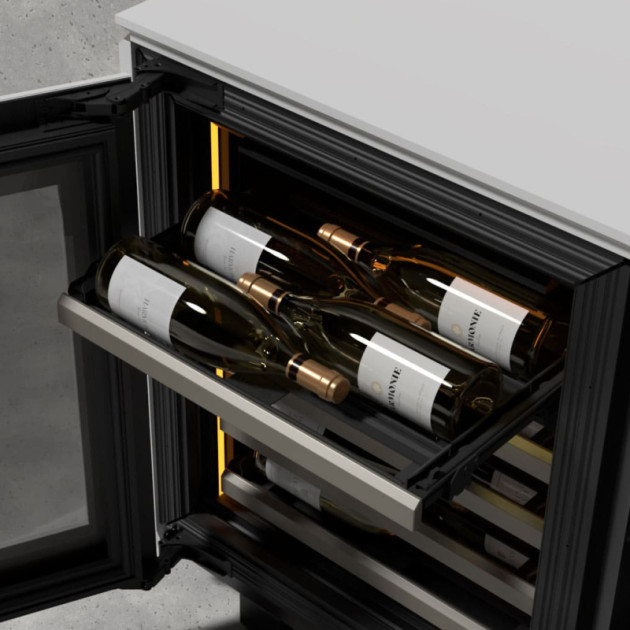 Shelf unit in champagne front colour