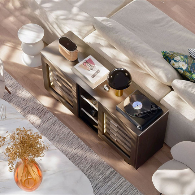 No compromise between the sophistication of your interior design and the practicality of having your wine always to hand in your living room, ready to serve.