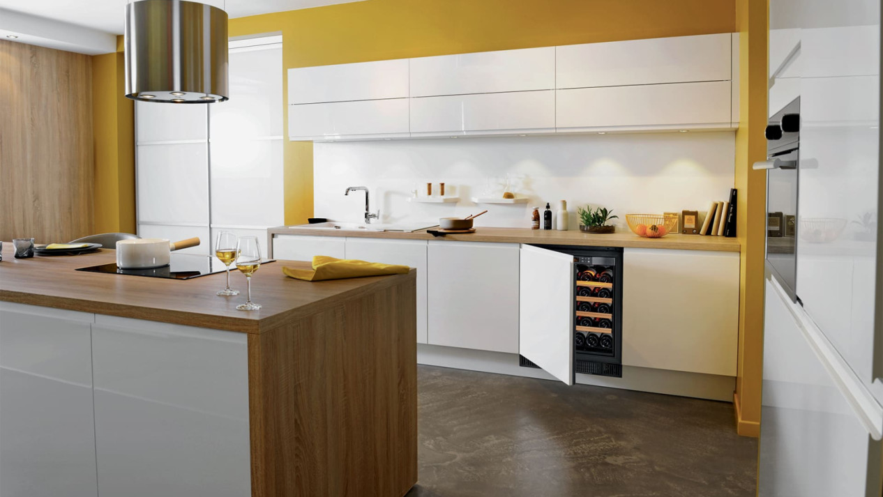 Thanks to the technical doors of our built-in coolers, adapt the same front panels as your fitted kitchen units.
