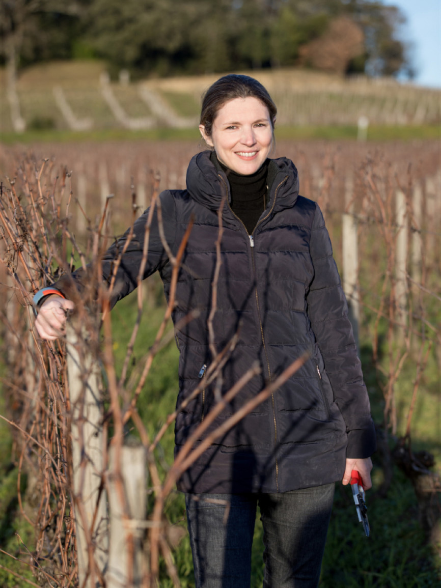 Portrait Stéphanie de Boüard-Rivoal, CEO of Château Angelus, France